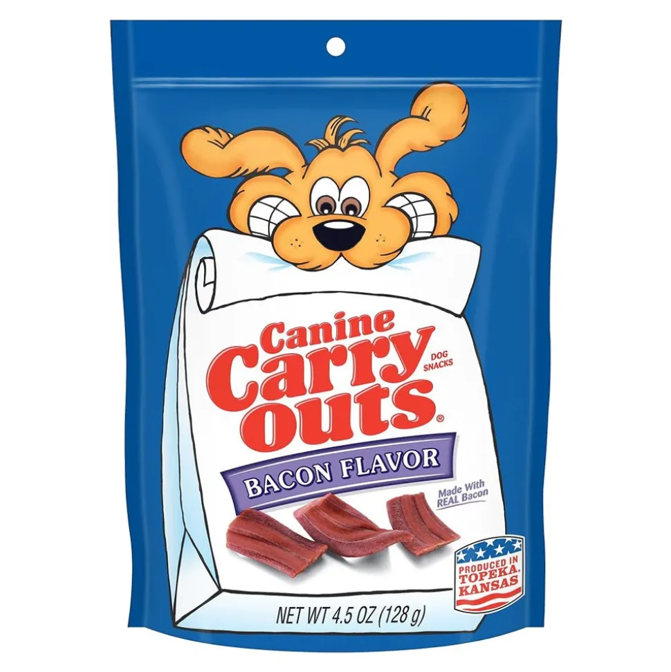 Canine Carry Outs Soft & Chewy Dog Treats Bacon 4.5-oz