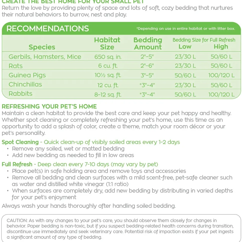 Carefresh Complete Comfort Blue Paper Bedding for Small Animals 23 Liters