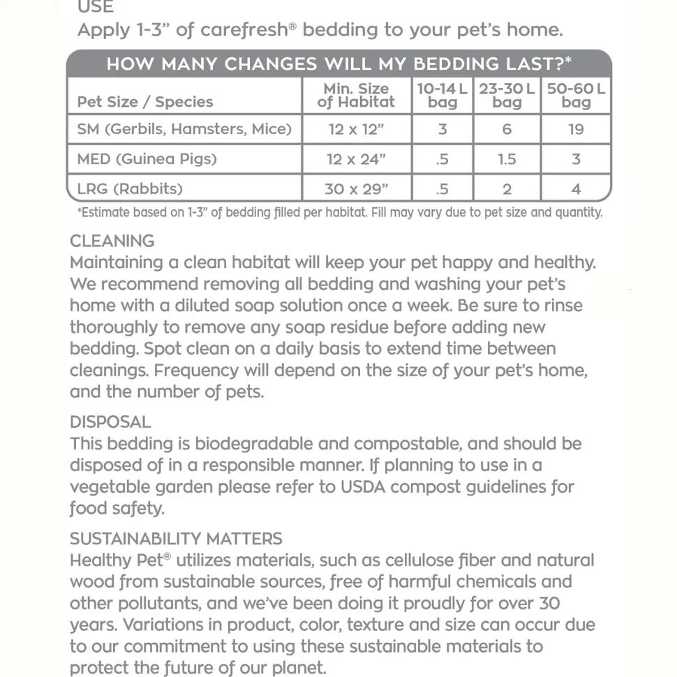 Carefresh Complete Comfort Purple Paper Bedding for Small Animals 50 Liter