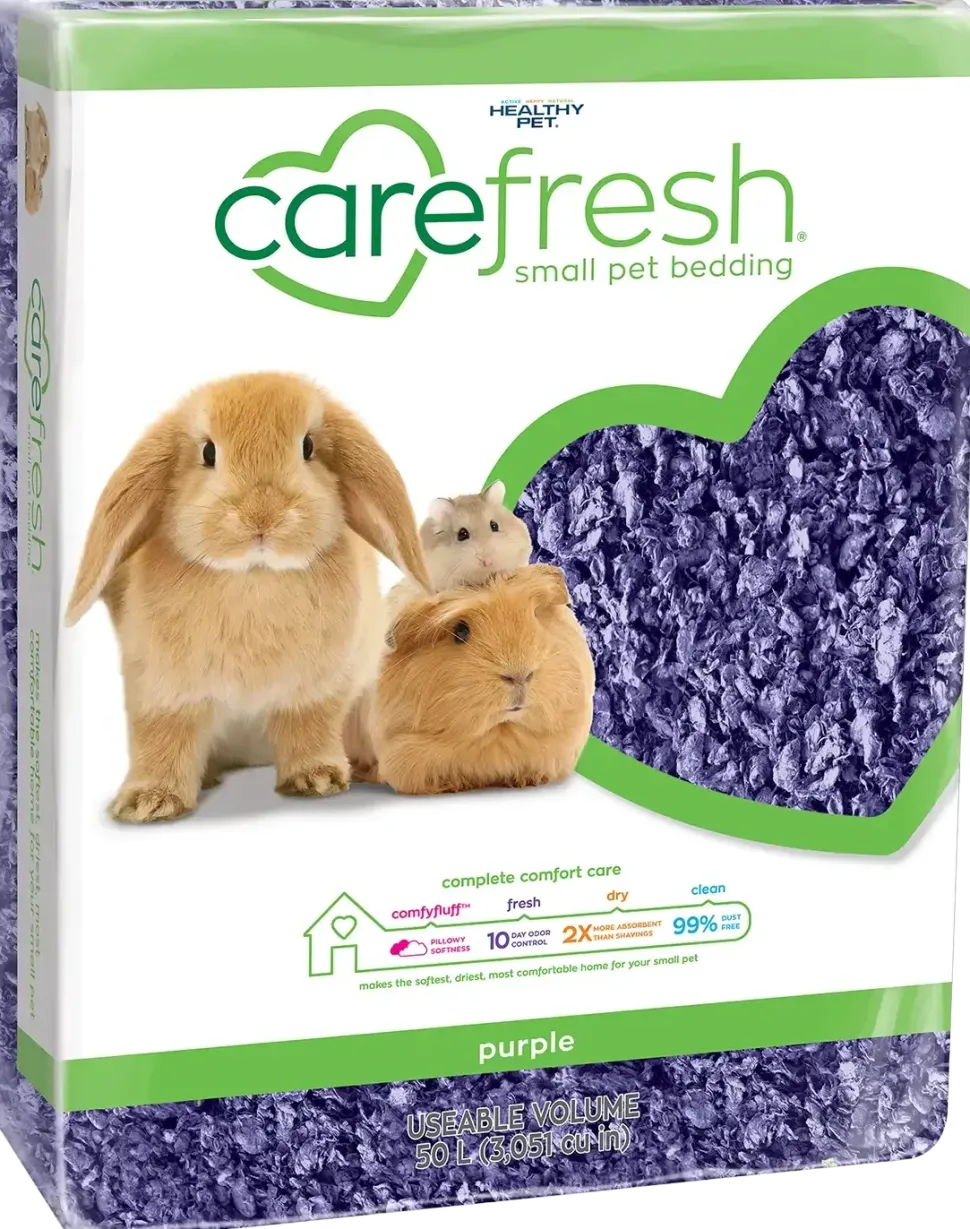 Carefresh Complete Comfort Purple Paper Bedding for Small Animals 50 Liter
