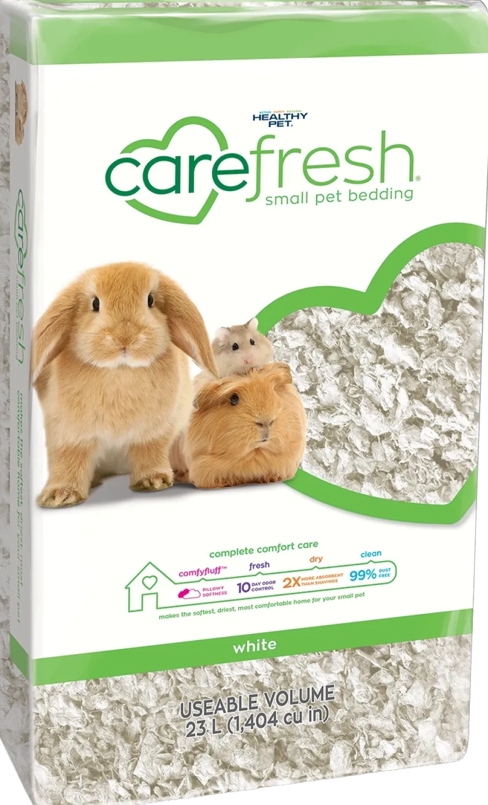 Carefresh Complete Comfort White Paper Bedding for Small Animals 23 Liter
