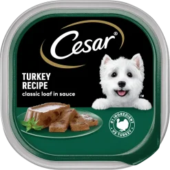 Cesar Classic Loaf in Sauce Adult Wet Dog Food Turkey 3.5-oz