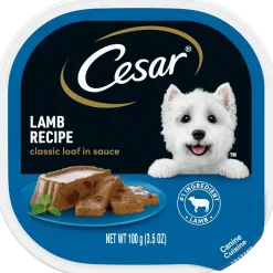 Cesar Classic Loaf in Sauce Adult Wet Dog Food Lamb 3.5-oz
