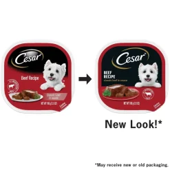 Cesar Classic Loaf in Sauce Adult Wet Dog Food Beef 3.5-oz