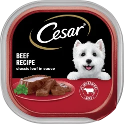 Cesar Classic Loaf in Sauce Adult Wet Dog Food Beef 3.5-oz 24 Count
