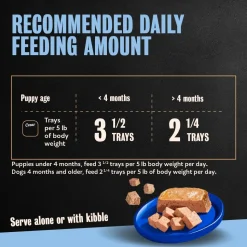 Cesar Classic Loaf in Sauce Puppy Wet Dog Food Chicken & Beef 3.5-oz