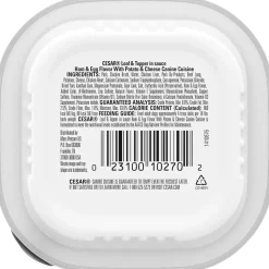 Cesar Loaf & Topper in Sauce Adult Wet Dog Food Ham & Egg w/Potato & Cheese 3.5-oz