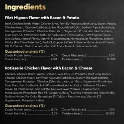 Cesar Loaf & Topper in Sauce Adult Wet Dog Food Variety Pack Rotisserie Chicken, Filet Mignon 12 Count 3.5-oz
