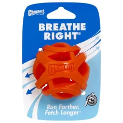 Chuckit! Breathe Right Fetch Ball Dog Toy Orange Medium