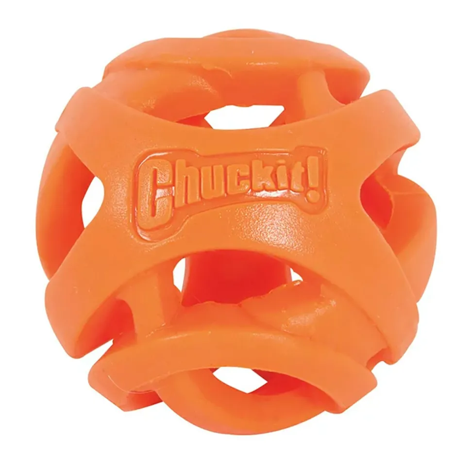 Chuckit! Breathe Right Fetch Ball Dog Toy Orange Medium