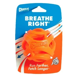Chuckit! Breathe Right Fetch Ball Dog Toy Orange Large