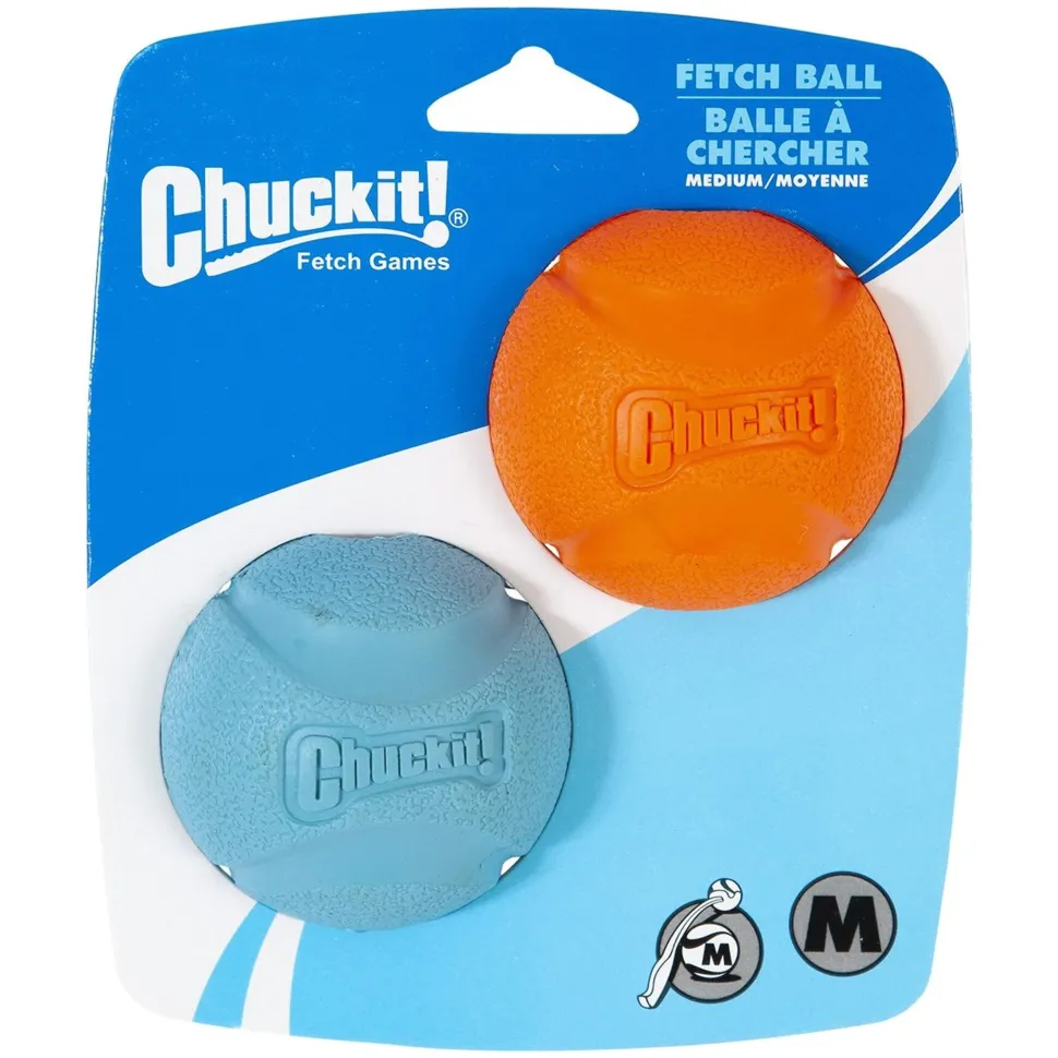 Chuckit! Fetch Ball Dog Toy Assorted Medium 2 Count
