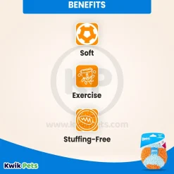 Chuckit! Indoor Ball Dog Toy Blue/Orange Medium