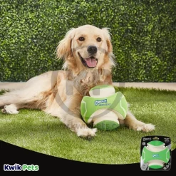 Chuckit! Kick Fetch Max Glow Dog Toy Green/White Large