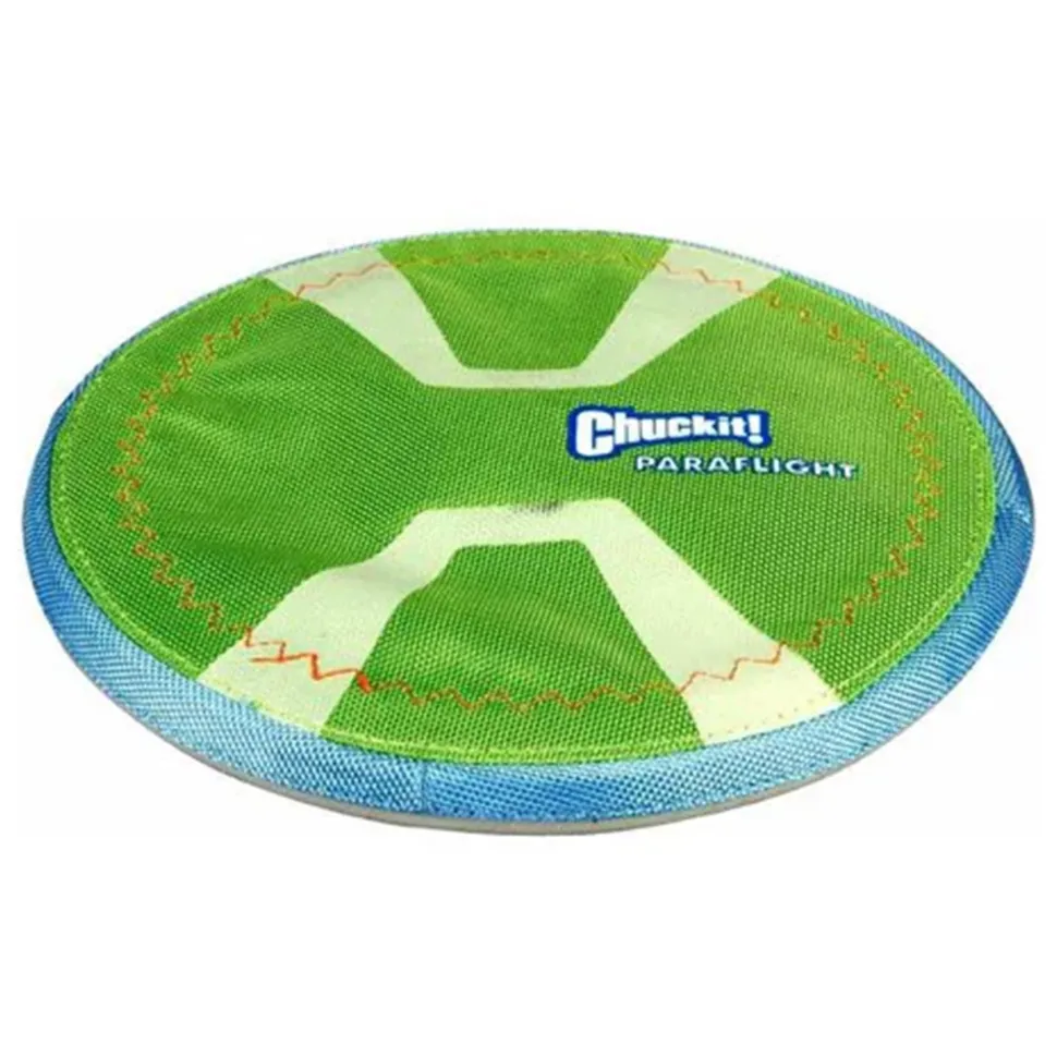 Chuckit! Paraflight Max Glow Dog Toy Green/White Large