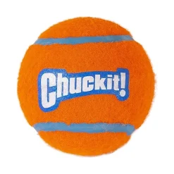 Chuckit! Tennis Ball Dog Toy Shrink Sleeve Blue/Orange Small 2 Count