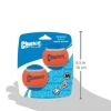 Chuckit! Tennis Ball Dog Toy Shrink Sleeve Blue/Orange Medium 2 Pack of 4 Count