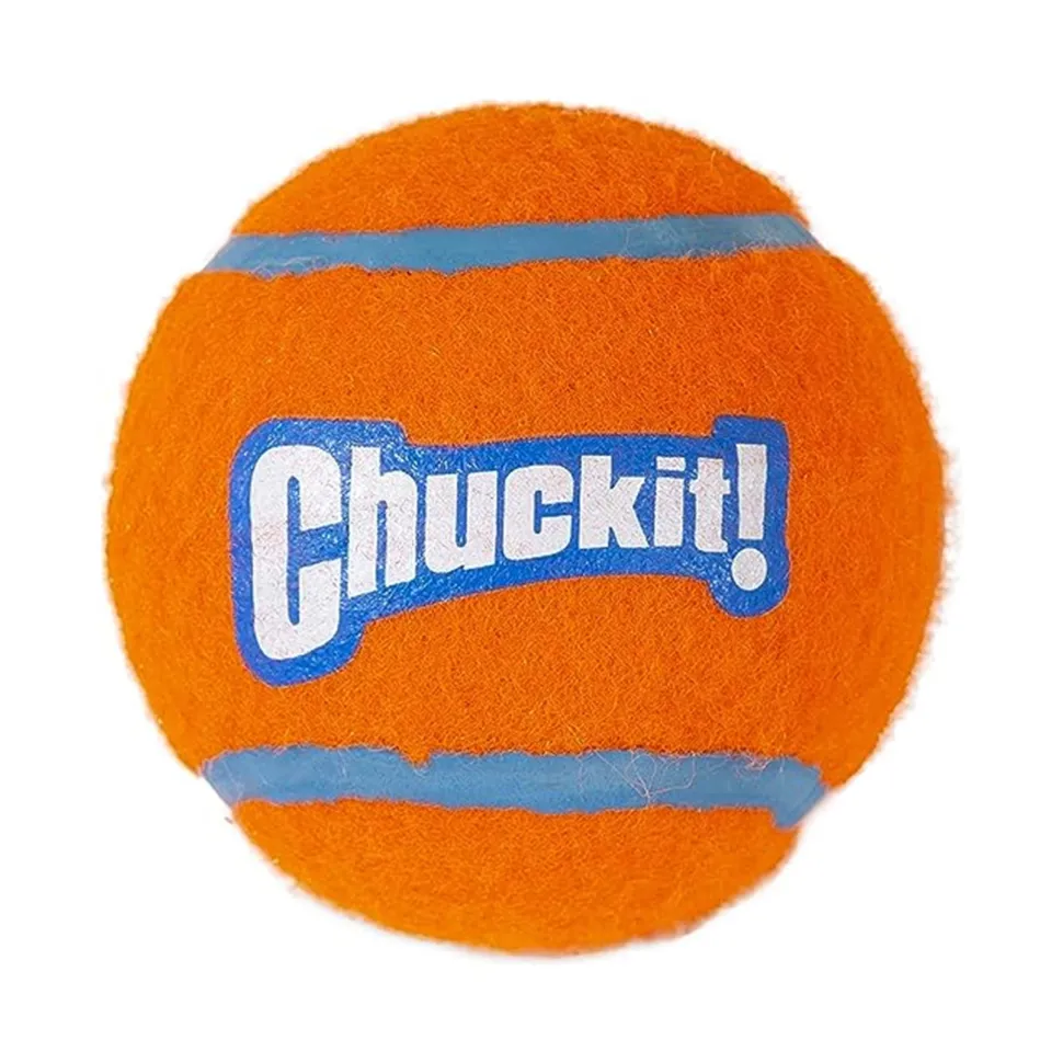 Chuckit! Tennis Ball Dog Toy Shrink Sleeve Blue/Orange Large