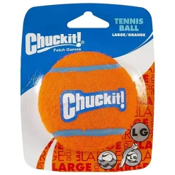 Chuckit! Tennis Ball Dog Toy Shrink Sleeve Blue/Orange Large