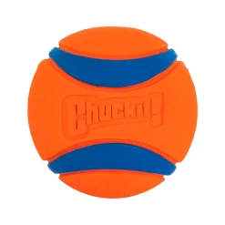 Chuckit! Ultra Ball Dog Toy Blue/Orange Large 2 Pack of 1 Count