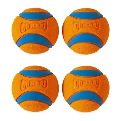 Chuckit! Ultra Ball Dog Toy Blue/Orange Small 2 Pack of 2 Count