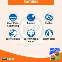 Chuckit! Ultra Ball Dog Toy Blue/Orange Small 2 Count