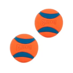 Chuckit! Ultra Ball Dog Toy Blue/Orange Small 2 Count