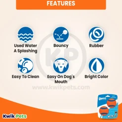 Chuckit! Ultra Ball Dog Toy Blue/Orange Medium 2 Count