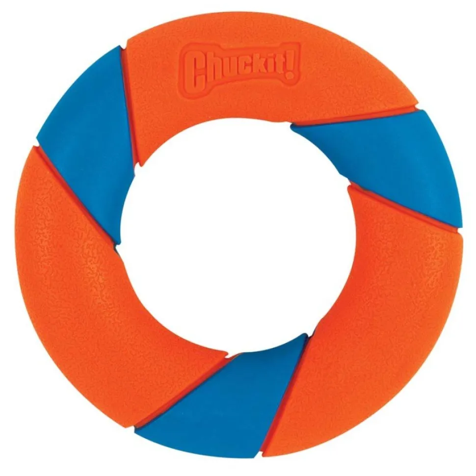 Chuckit! Ultra Ring Dog Fetch Toy Blue & Orange One Size