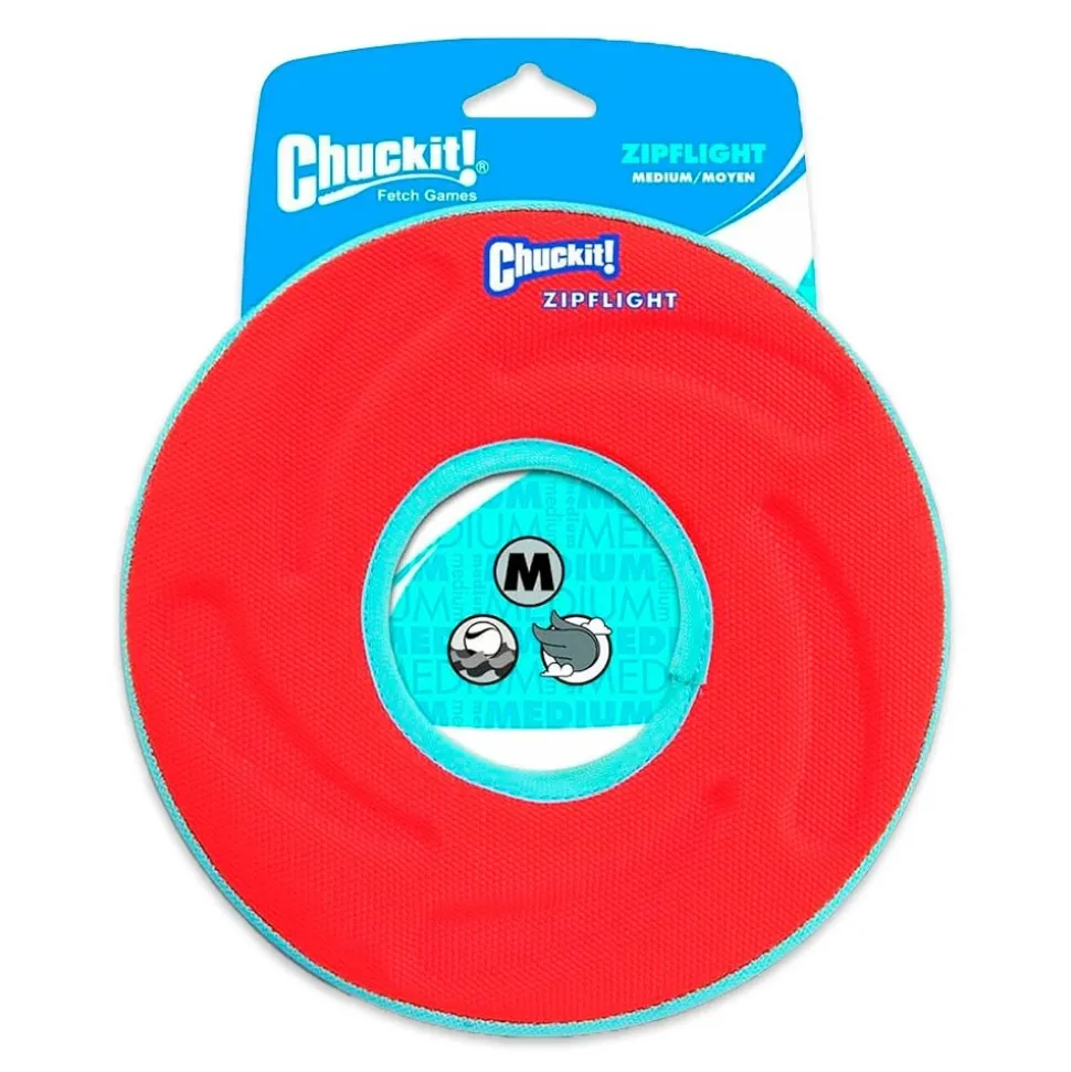 Chuckit! ZipFlight Flying Ring Dog Toy Assorted Medium