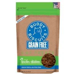 Cloud Star Buddy Biscuits Grain-Free Cat Treats Tender Chicken 3-oz