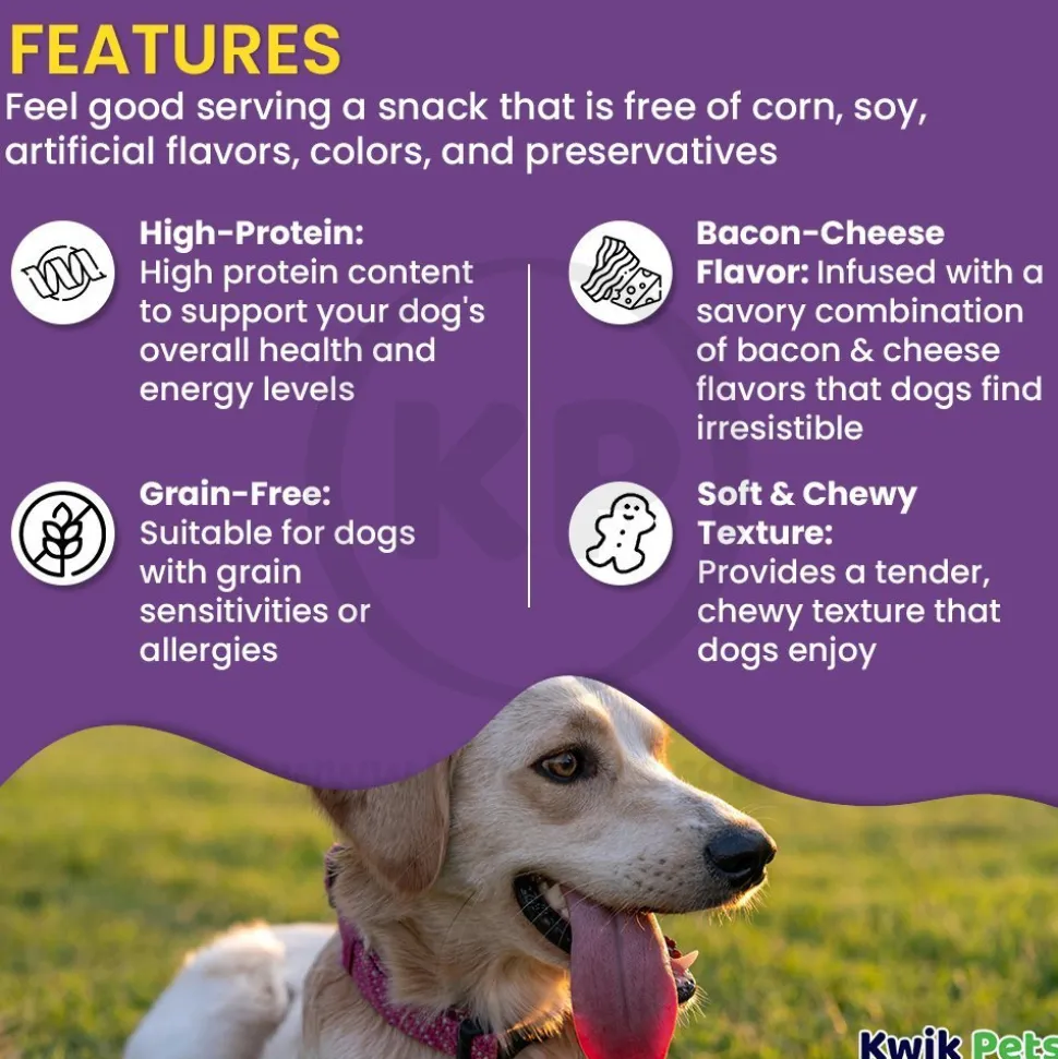 Cloud Star Buddy Biscuits Softies Dog Treats with Natural Bacon & Cheese 20-oz