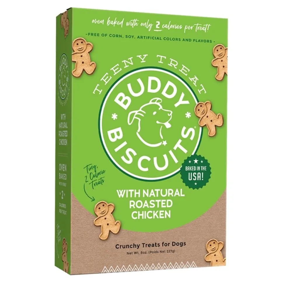 Cloud Star Buddy Biscuits Teeny Crunchy Dog Treats with Natural Roasted Chicken 8-oz