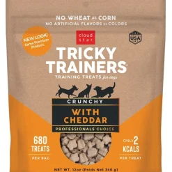 Cloud Star Tricky Trainers Crunchy Dog Training Treats Cheddar 12-oz
