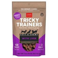 Cloud Star Tricky Trainers Soft & Chewy Dog Training Treats Liver 5-oz
