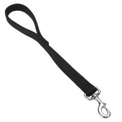 Coastal Double-Ply Nylon Traffic Dog Leash Black 1 in X 24 in