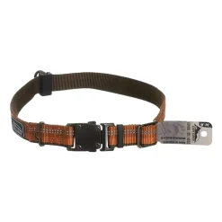 Coastal K9 Explorer Reflective Adjustable Dog Collar Campfire Orange 1 in X 12-18 in