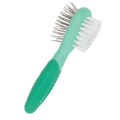 Coastal Lil Pals Double-Sided Dog Comb Blue Green One Size