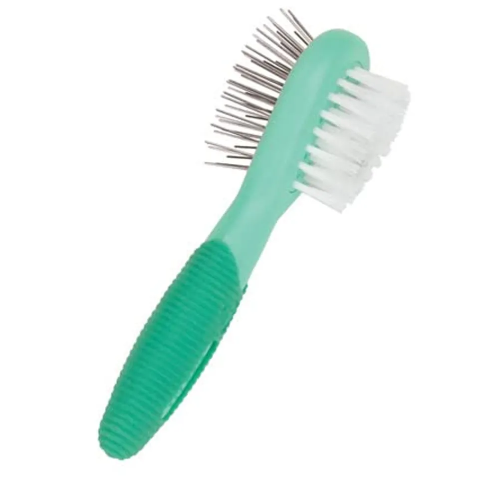 Coastal Lil Pals Double-Sided Dog Comb Blue Green One Size