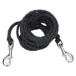Coastal Poly Big Dog Tie Out Black 3/8 in X 20 ft
