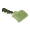 Coastal Safari Cat Self-Cleaning Slicker Brush Green One Size