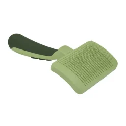 Coastal Safari Cat Self-Cleaning Slicker Brush Green One Size