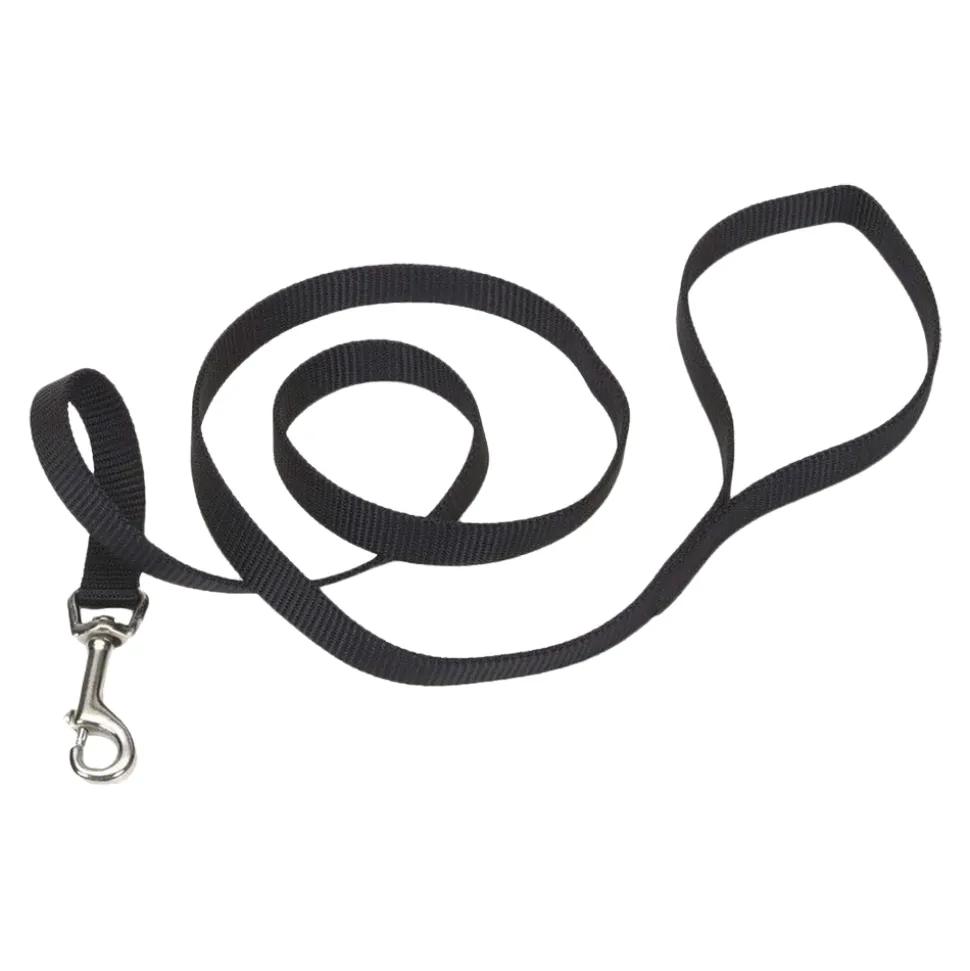 Coastal Single-Ply Nylon Dog Leash Black 3/8 in X 6 ft