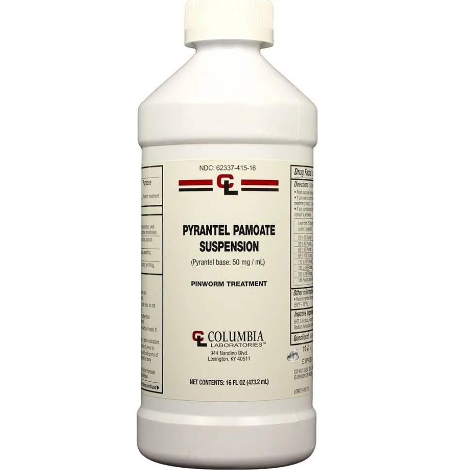 Columbia Pyrantel Pamoate Suspension Pinworm Treatment 16-oz