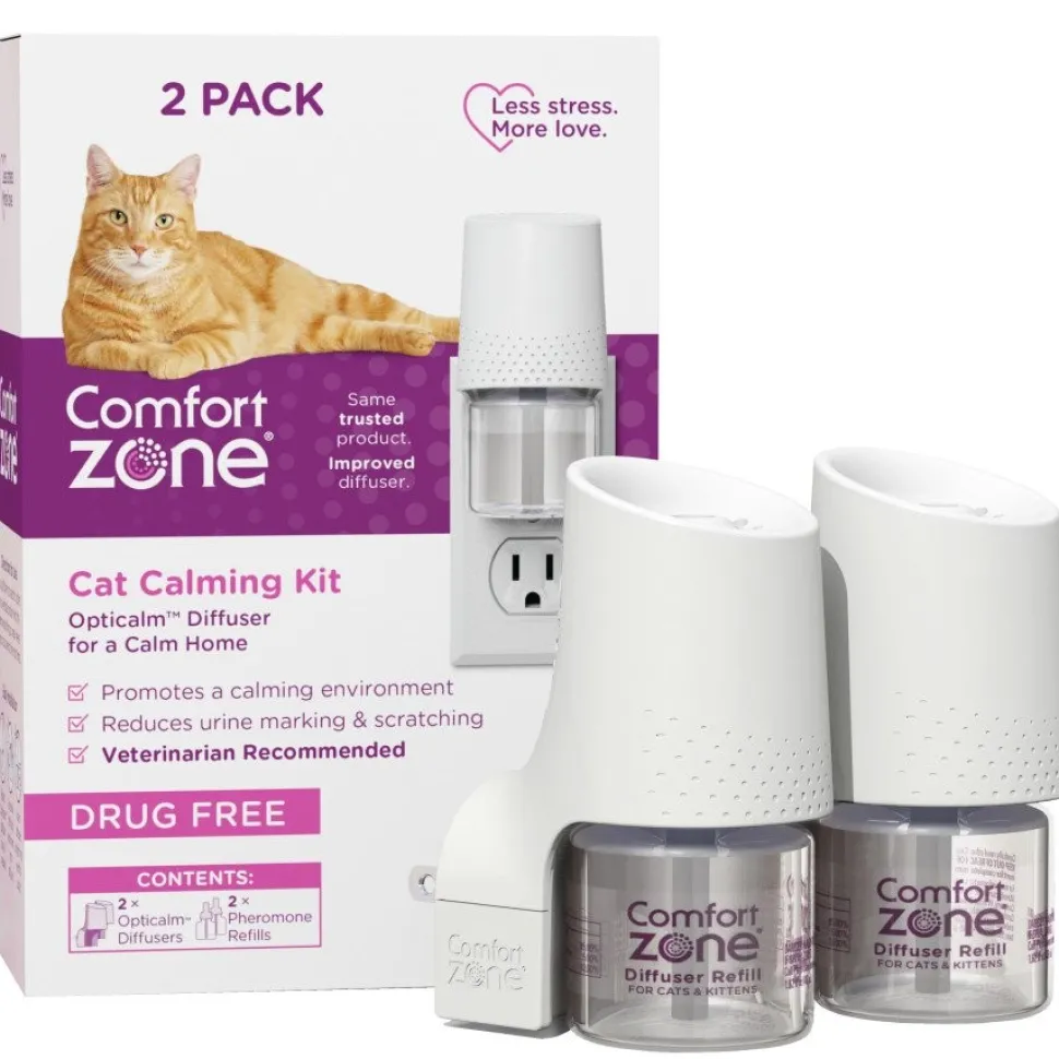 Comfort Zone Cat Calming Kit Diffuser Refills 2 Count