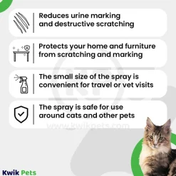 Comfort Zone Scratch Deterrent & Cat Calming Spray 59.2 ml 2-oz