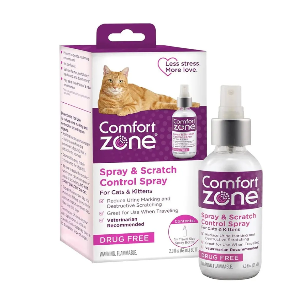 Comfort Zone Scratch Deterrent & Cat Calming Spray 59.2 ml 2-oz