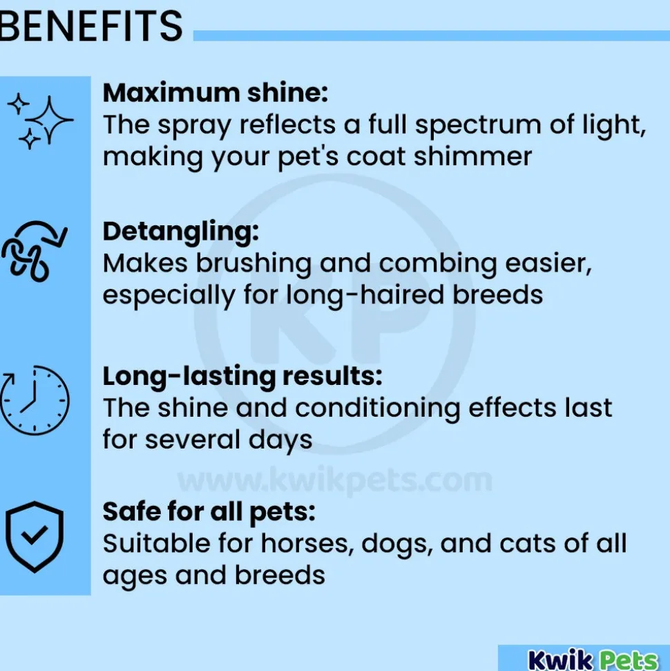 Cowboy Magic Super Bodyshine Grooming Spray for Dogs, Cats & Horses 32‑oz