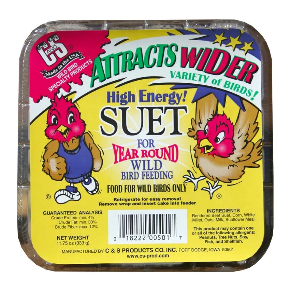 C&S High Energy Suet Treat for Wild Birds 11.75-oz