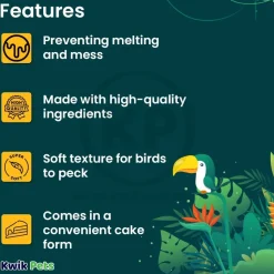 C&S Peanut Delight No Melt Suet Dough for Wild Birds 11.75-oz
